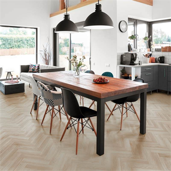 Luvanto Premium Design Gluedown Latte Oak Herringbone