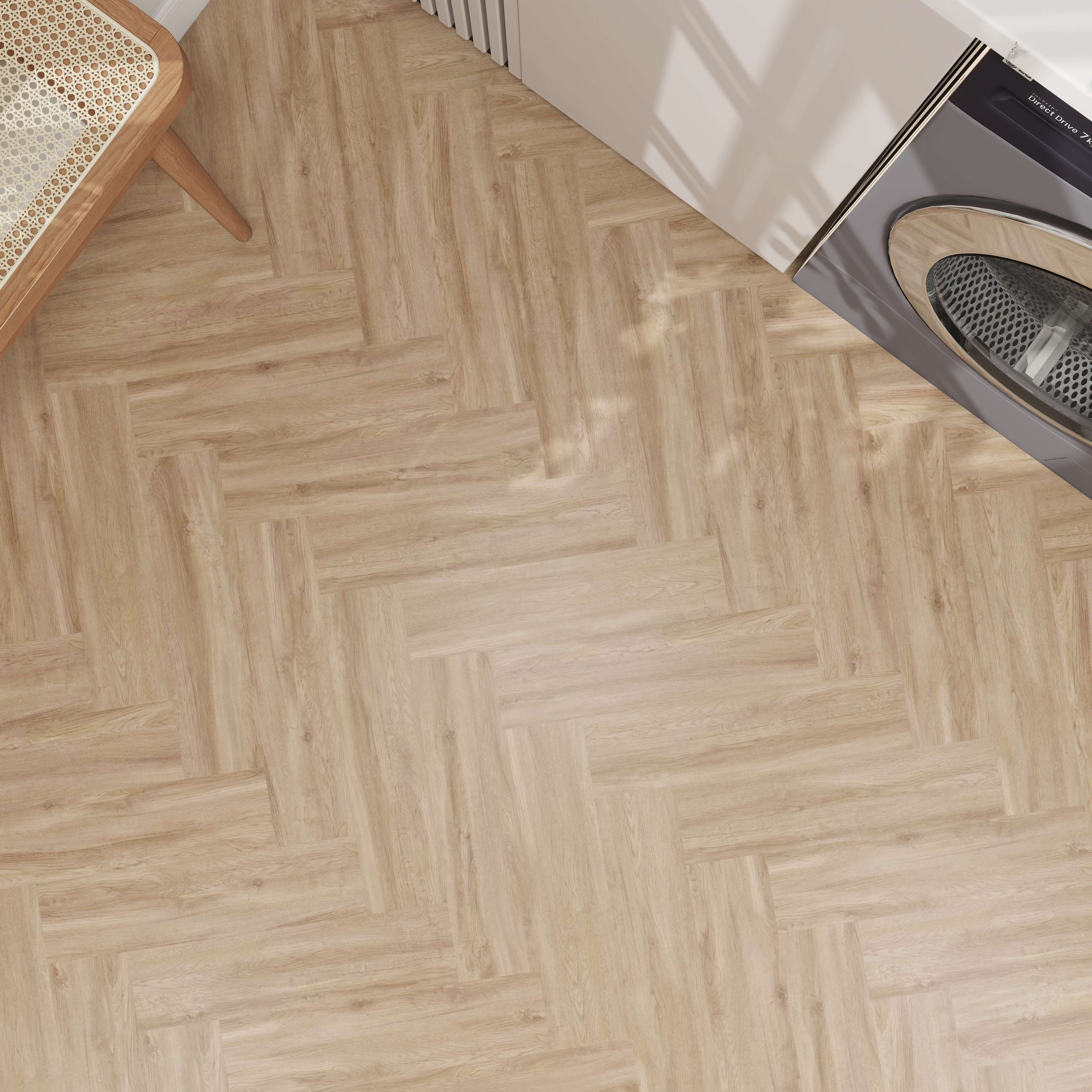 HFLOR New Harmony Tranquillity Gluedown Linen Fiyori Oak 7877