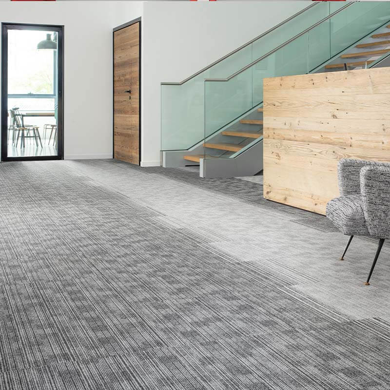Nouveau Infinity Flow Grey Steel Carpet Tiles | DCTUK