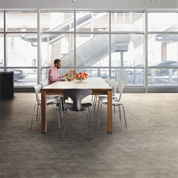 Brushed Lines: LVT Resilient Flooring by Interface