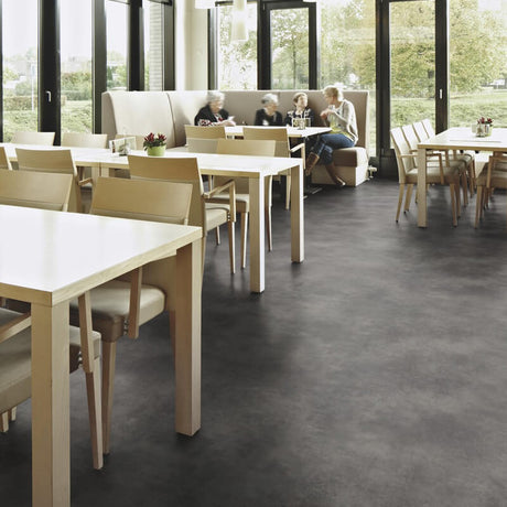 Forbo Sarlon Stone & Material 19dB Steel Concrete 4761 Sheet Vinyl - DCTUK