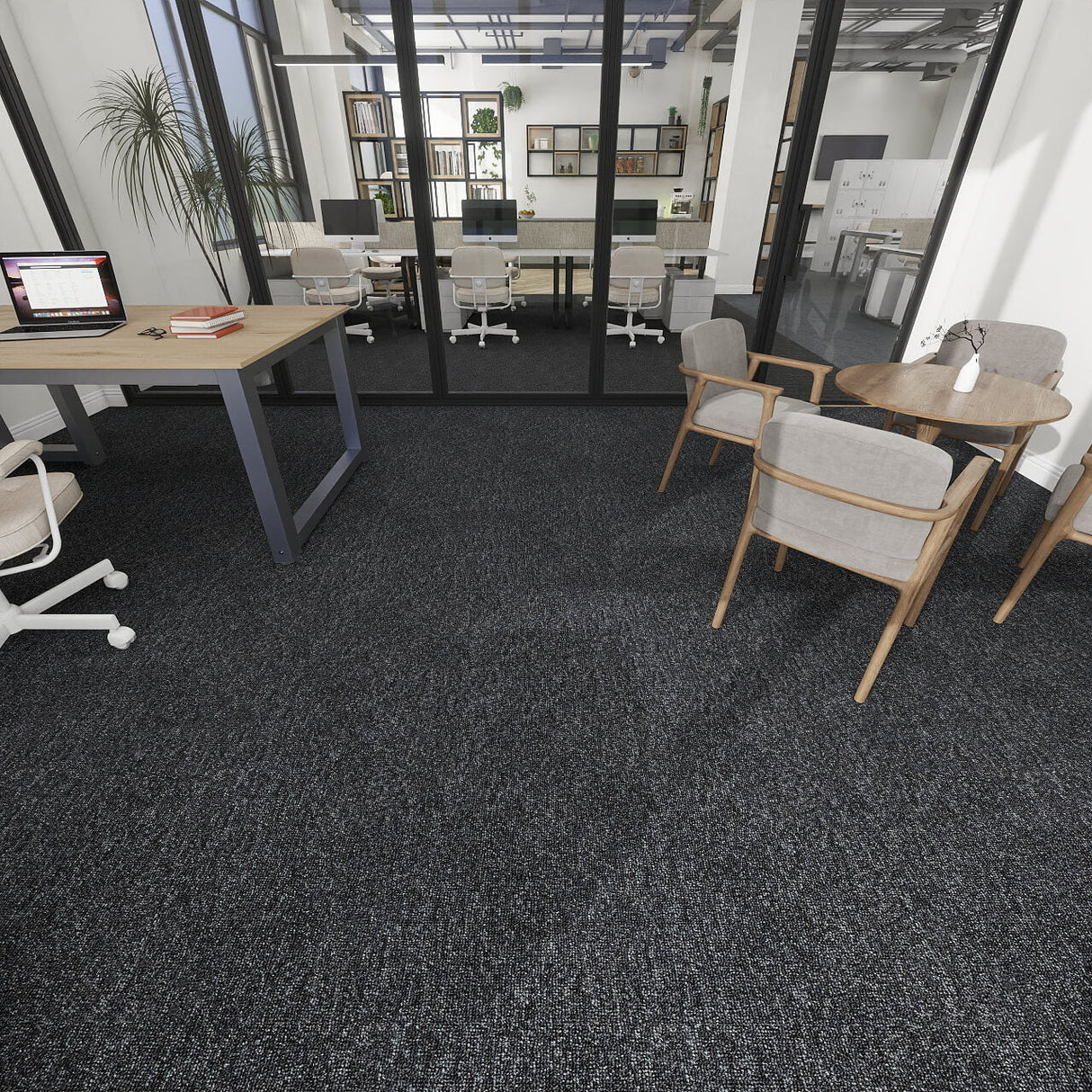 Nouveau Connections 2.0 Black Carpet Tiles - DCTUK
