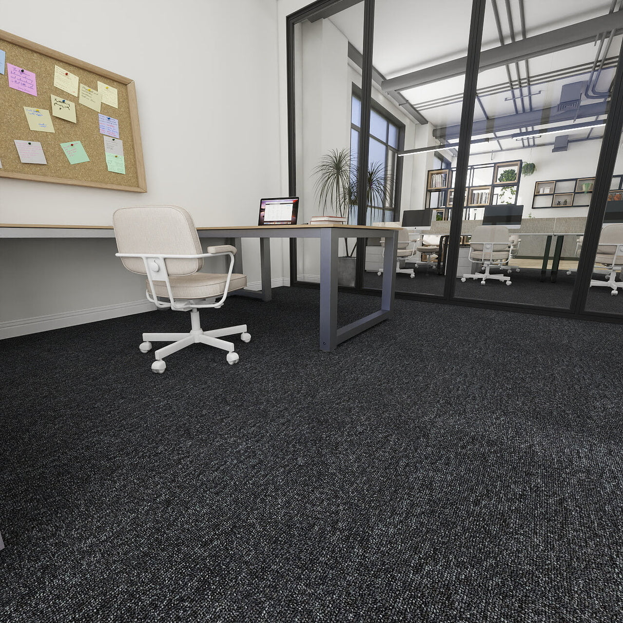 Nouveau Connections 2.0 Black Carpet Tiles - DCTUK