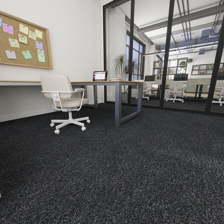 Nouveau Connections 2.0 Black Carpet Tiles - DCTUK