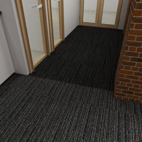 Nouveau Connections 2.0 Black Carpet Tiles - DCTUK