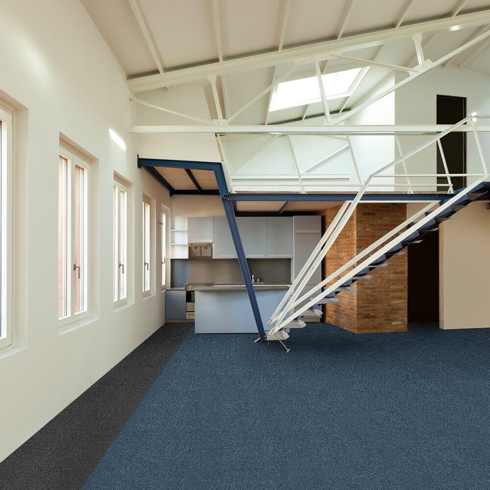 Nouveau Essentials Dark Blue Carpet Tiles - DCTUK