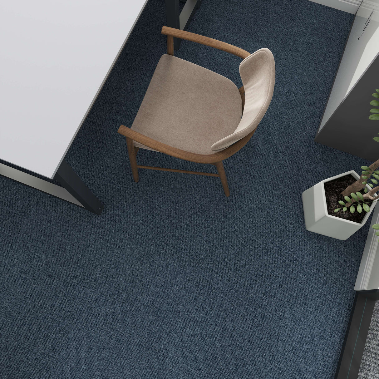 Nouveau Essentials Dark Blue Carpet Tiles - DCTUK