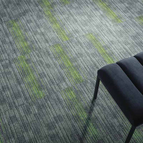 Nouveau Infinity Accent Black Grey Carpet Tiles - DCTUK