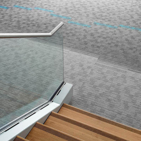 Nouveau Infinity Accent Black Grey Carpet Tiles - DCTUK