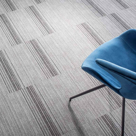 Nouveau Infinity Accent Black Grey Carpet Tiles - DCTUK