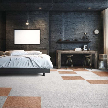 Nouveau Plush Almond Carpet Tiles - DCTUK