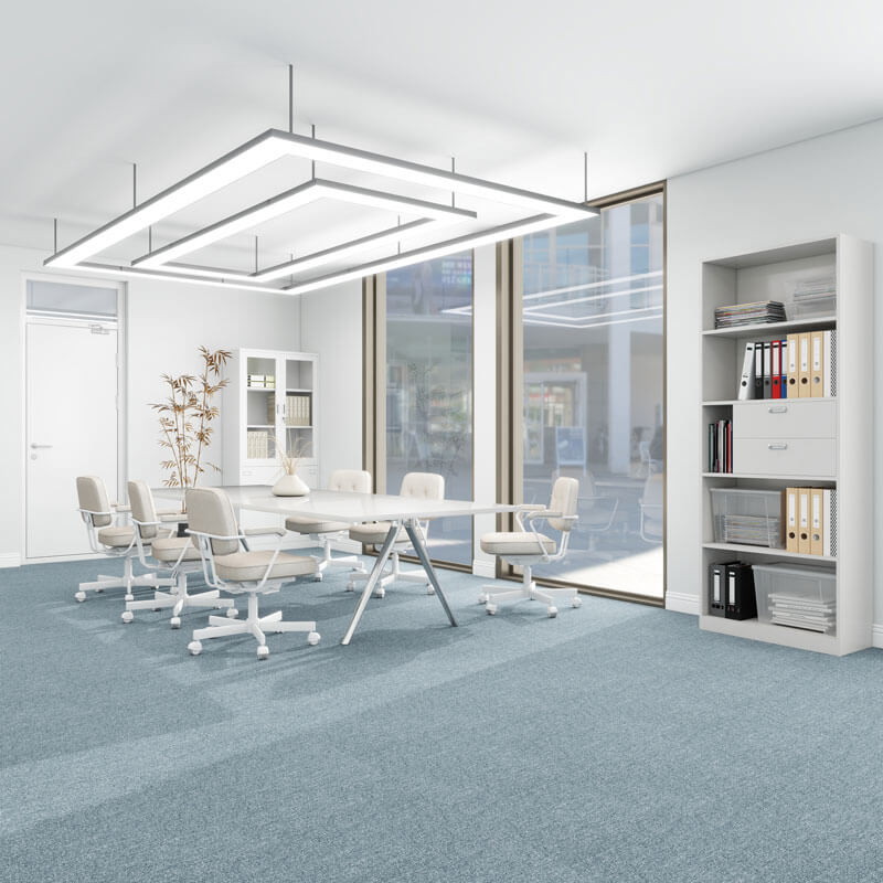 Nouveau Workspace Almost Black Carpet Tiles - DCTUK