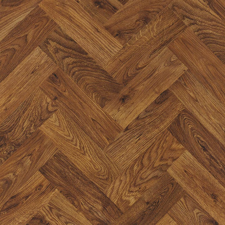 Polyflor Designatex PUR Rich Oak Parquet 2138 Sheet Vinyl - DCTUK